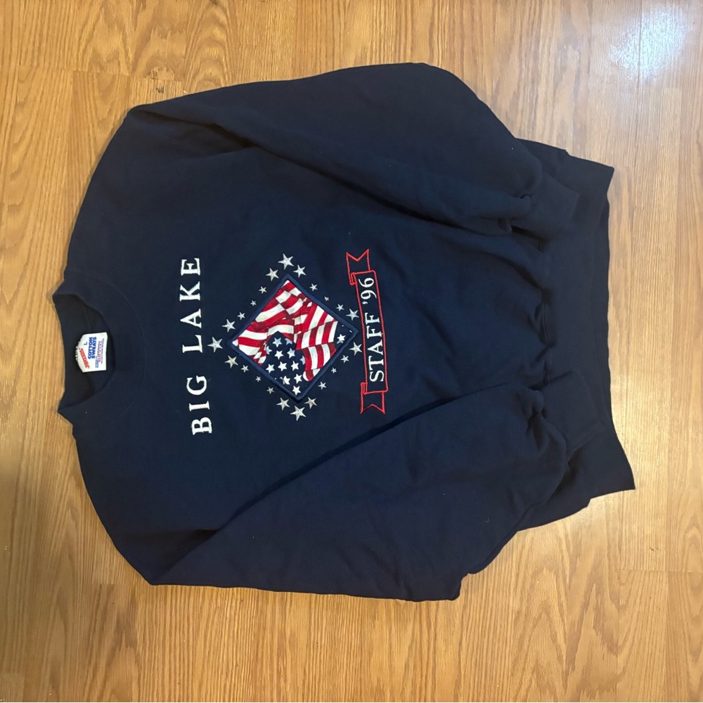 Jerzees Navy Cotton Sweatshirt